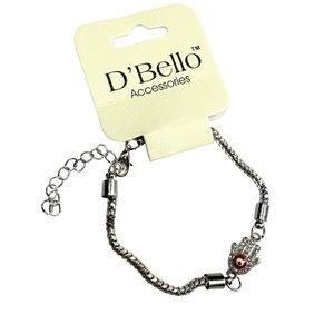 NWT Silver Evil Eye Bracelet